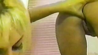 Two hot girls have lesbian sex right in the shower with soap suds
