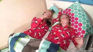 Two girls sucked and jerked a man's dick