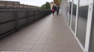 I caught a girl at the train station and fucked her