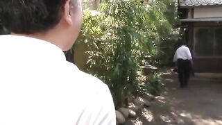A beautiful Asian woman has sex after taking a shower