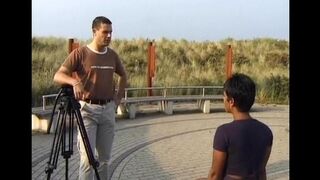 An Indian girl is fucking with two guys in a hot threesome scene