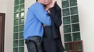Hot Russian secretary fucks her boss with sexy ass