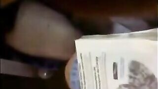 Climbed a girl and started to caress her pussy fingers