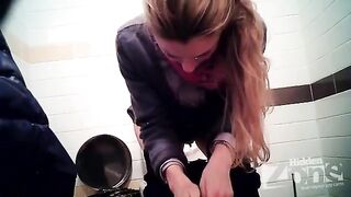 A hidden camera in the shop's toilet caught someone in a compromising position