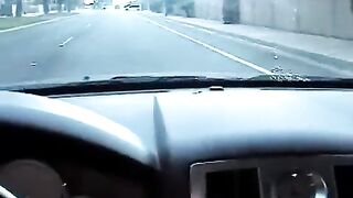 The little girl is fucking in the car with a guy
