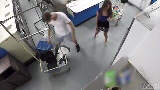 A girl was doing her laundry when she got fucked