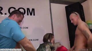 Girls get very drunk and start fucking with some guys in an orgy