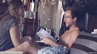 The seductive daughter fucked by her father in a taboo encounter