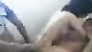 Young Asian beauty fucked in her pussy by two cocks in intense threesome