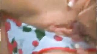 A mature beauty is having hard lesbian sex with her young lover