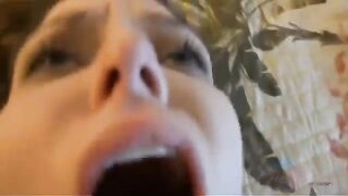 A man gets his dick sucked at home with pride