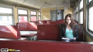 A guy picked up a girl on the train and filmed it