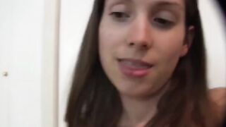 A blowjob with a beautiful woman at home in high-quality sex