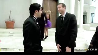 The bride got painted and immediately started to fuck