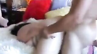 Man fucked a fat Asian with a thick and juicy ass