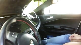 A blowjob in the car with a gorgeous girl, she’s incredible!