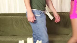 A masseur fucked in the ass a hot blonde at the massage session