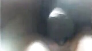 A black woman with a wet pussy, her cum shoots strongly