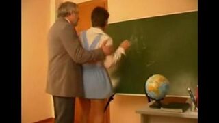 The old teacher seduced and fucked a student, a common theme in steamy eporn scenes