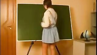 The old teacher seduced and fucked a student, a common theme in steamy eporn scenes