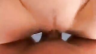 A girl finishes loudly with her pussy in 2020