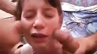 The juicy pussy of the young Argentine is filled with semen in a hot scene