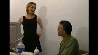 An elderly man fucks his younger sister, who has no husband