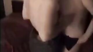 A cute young girl is fucking with her boyfriend on cam