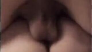 A cute young girl is fucking with her boyfriend on cam