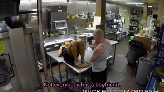 The chick worked hard and wanted to relax with sex