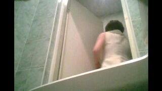 Camera in the toilet, a graduate pees and gets caught. Don't peek!