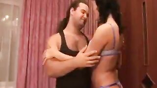 The guy fucked a flexible gymnast in various poses