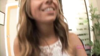 The girl was shown her tits, but she sucked cock like a whore
