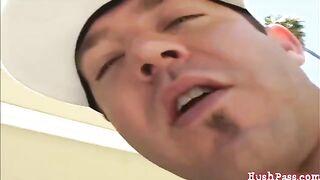 Businessman opens his cock for money in HD quality