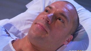 Nurse gave her breast to suck to the patient, as if it was medicine