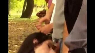 Four girls have been attacked and raped in all their holes outdoors