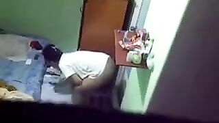 The hidden camera was set up in the room of a young girl in the hostel