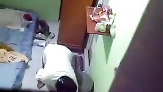 The hidden camera was set up in the room of a young girl in the hostel