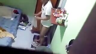The hidden camera was set up in the room of a young girl in the hostel