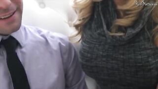 A guy with a big dick fucks a pretty girl with a shaved pussy