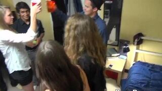 Instead of paying debt, the girls invited a collector to a rave party