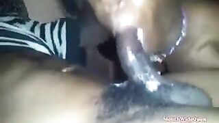 Babe proved that a very big black dick is delicious