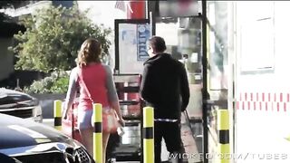 A cunning guy found a way to get a free divorce, featuring a wild and powerful cumshot