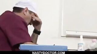The doctor used a pussy extender to treat the patient in this steamy encounter