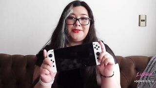 Unboxing of the new Switch OLED - Lizren's big ass takes center stage