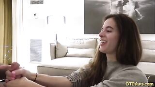 Fit slut Abbie Maley gets her pussy pounded in a rough session