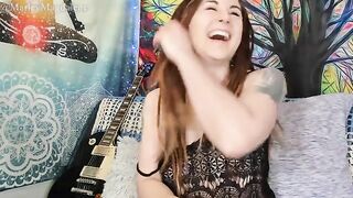 Hairy chick masturbates on webcam and squirts like a crazy one