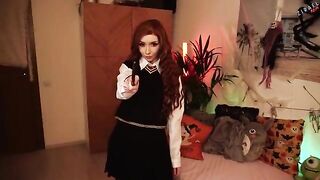 Hermione Granger gets banged after taking lessons from Professor Sexton