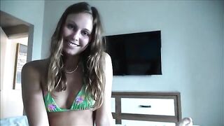 The stepdaughter got out of the house during the vacation