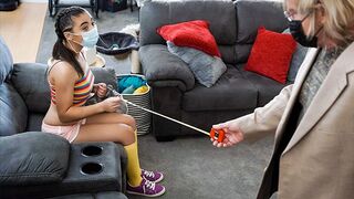 Adorable princess Zeroella Skies enjoys passionate encounters with older men